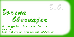 dorina obermajer business card